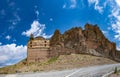 Dogubayazit, Turkey, Middle East, islam, mosque, minaret, castle, mountain, old, ancient, ruined, old ruins, Beyazit Royalty Free Stock Photo