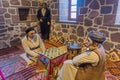 DOGUBEYAZIT, TURKEY - JULY 17, 2019: Exhibits of local life in Ahmed El-Hani Museum near Dogubeyazit, Turk