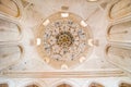 Dogubeyazit, Turkey - May 24, 2017. Mosque in Palace Ishak Pasha near to Ararat mountain