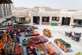 Doha City, Qatar - March 2, 2020: View on traditional arabian market Souq Waqif