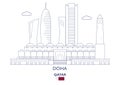 Doha City Skyline, Qatar