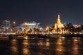 Doha corniche at night. Royalty Free Stock Photo