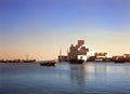 Doha harbour and museum Qatar