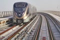 A view of Metro Train in Doha, Qatar