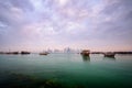 Doha morning view, Qatar Royalty Free Stock Photo