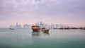 Doha morning view, Qatar Royalty Free Stock Photo