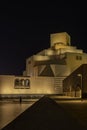 Doha, Qatar - August 26: Night view shot of MIA, Doha