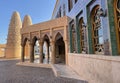 DOHA, QATAR - FEB 28, 2020: Katara Mosque in Katara Cultural Village, popular touristic destination in Doha, Qatar