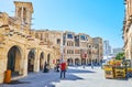 Market street in Doha, Qatar