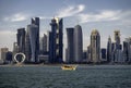 The scene from the streets of corniche Doha Fanar Mosque View from Corniche