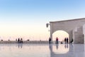 Doha, Qatar - Jan 9th 2018 - Locals and residents enjoying a open area in a late afternoon in Doha, Catar