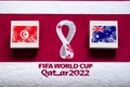 DOHA, QATAR, 3. JULY: Group C: Tunisia vs Australia, Al Janoub Stadium, Al Wakrah, FIFA World Cup in Qatar 2022, Football match