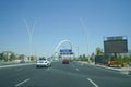 Memorial arches over Lusail Highway arch biggest monument in Qatar