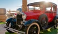 Doha,Qatar- 30 March 2020: 1929 ford model a classic car