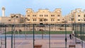 Doha, Qatar- March 03,2022: Kids playing in the play area at a compound