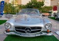 Doha, Qatar- 04 March 2019: 1962 Mercedes Benz 190 SL classic luxury car Royalty Free Stock Photo