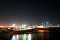 Doha - Qatar - Night scene Royalty Free Stock Photo