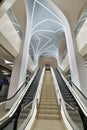 Doha, Qatar - Nov 20. 2019. The interior of DECC metro station Royalty Free Stock Photo
