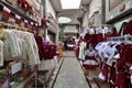 Doha, Qatar - Nov 21. 2019. Souq Waqif - marketplace is noted for selling traditional garments, spices, handicrafts, and souvenirs