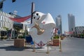 FIFA World Cup 2022 official mascot Laeeb in Lusail Boulevard, Doha Qatar.