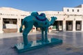 A camel sculpture for promoting FIFA World Cup 2022 in Souq Wakif Doha, Qatar.