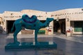 A camel sculpture for promoting FIFA World Cup 2022 in Souq Wakif Doha, Qatar.