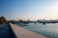 Doha, Qatar - October 2021: The entrance to the Museum of Islamic Art on the Doha Corniche. Royalty Free Stock Photo