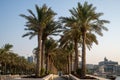 Doha, Qatar - October 2021: The entrance to the Museum of Islamic Art on the Doha Corniche. Royalty Free Stock Photo