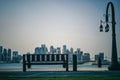 Doha qatar old port beache chair Royalty Free Stock Photo