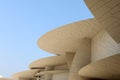 Detail of the exterior of the National Museum of Qatar, designed by Jean Nouvel