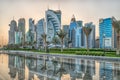 Doha, Qatar Skyline daylight view from Sheraton park