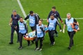 Alireza Beiranvand retires injured during the match between England vs. Iran. Fifa World Cup Qatar 2022, Match 3