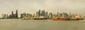 Doha skyline and dhows