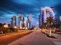 Doha West Bay view from Sheraton Pa Royalty Free Stock Photo