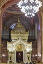 Dohany synagogue altar in Budapest. Historical hebrew landmark in Hungary