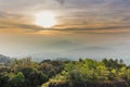 Doi Inthanon view point in the morning, Doi Inthanon National Park, Thailand Royalty Free Stock Photo