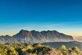 Doi Luang High mountain with bright blue sky