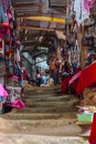 Doi Pui hill tribe village, handicraft market of the ethnic minority of miao or hmong or maew people in Chianf Mai