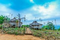 Doi Sango viewpoint is on the high and large mountain not far from the golden tri angle viewpoint. Royalty Free Stock Photo