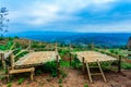 Doi Sango viewpoint is on the high and large mountain not far from the golden tri angle viewpoint. Royalty Free Stock Photo