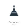 Doi suthep icon vector. Trendy flat doi suthep icon from religion collection isolated on white background. Vector illustration can