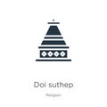 Doi suthep icon vector. Trendy flat doi suthep icon from religion collection isolated on white background. Vector illustration can