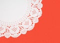 Doily, doiley, doilie, doyly, or doyley - festive background on