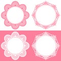 Doily icons Royalty Free Stock Photo