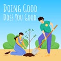 Doing good does you good social media post mockup