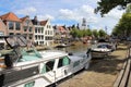 Dokkum Canal and Buildings, the Netherlands Royalty Free Stock Photo