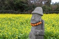 Dol hareubang statue and Jeju Island, South Korea Royalty Free Stock Photo