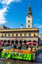 Dolac Market And St.Marys Church - Zagreb, Croatia