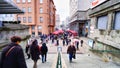 Dolac Market street view in Zagreb city, Croatia. Balkan European Country. Holidays