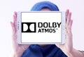 Dolby atmos sound technology logo Royalty Free Stock Photo